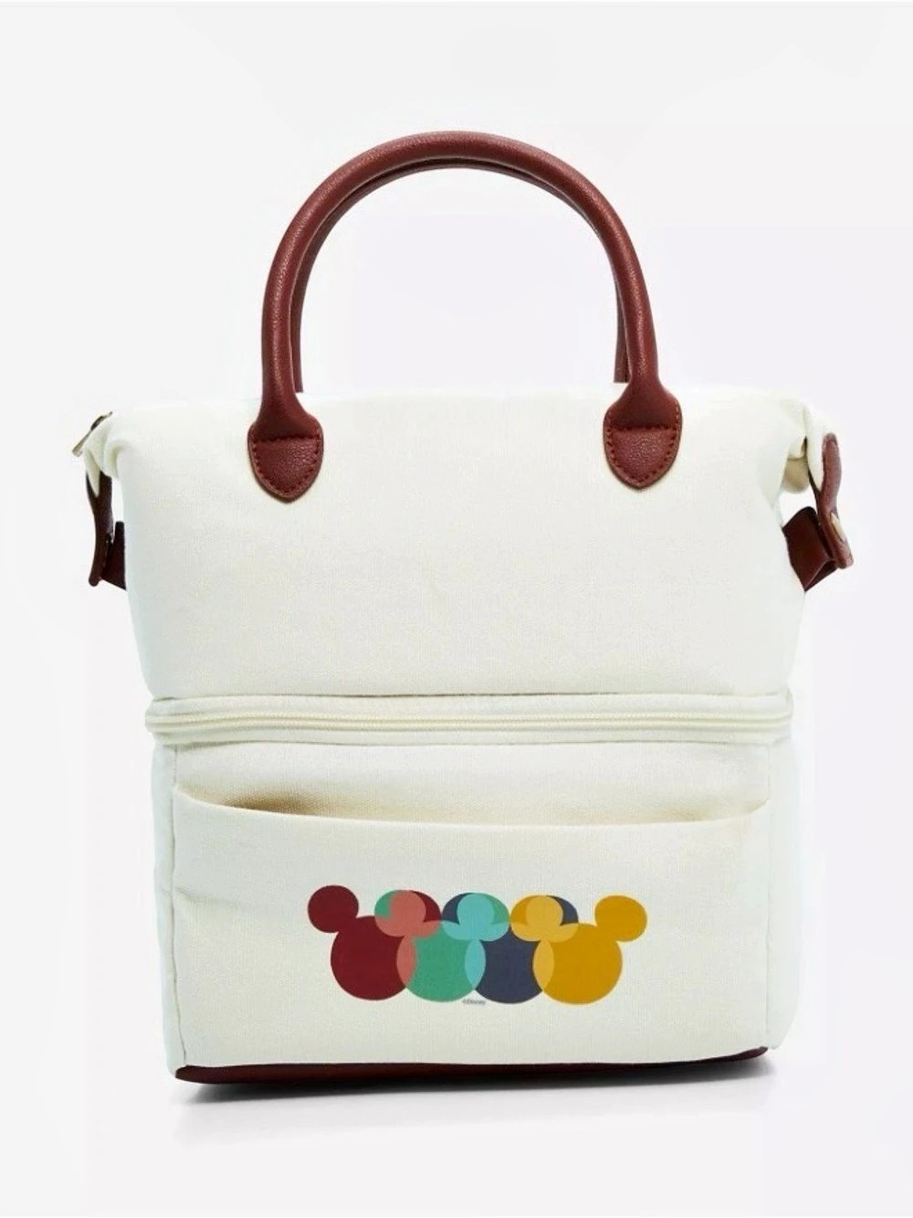 Disney Mickey Mouse Multicolored Silhouettes Lunch Tote Bag NWT